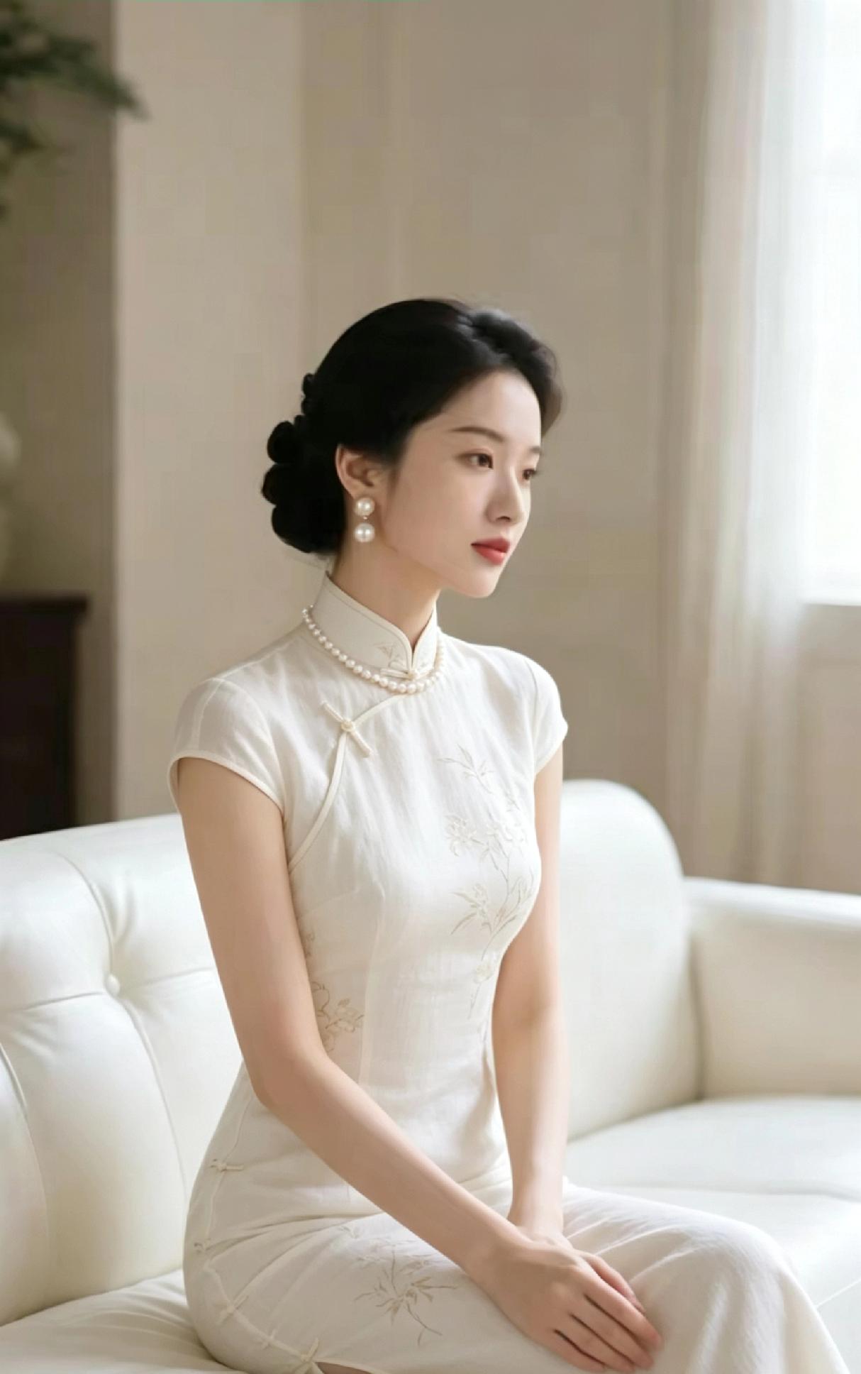 优雅旗袍，复古风韵，韵味十足。