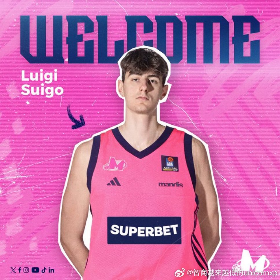 Mega官宣意大利中锋Luigi Suigo(2007-221cm-C),放弃N