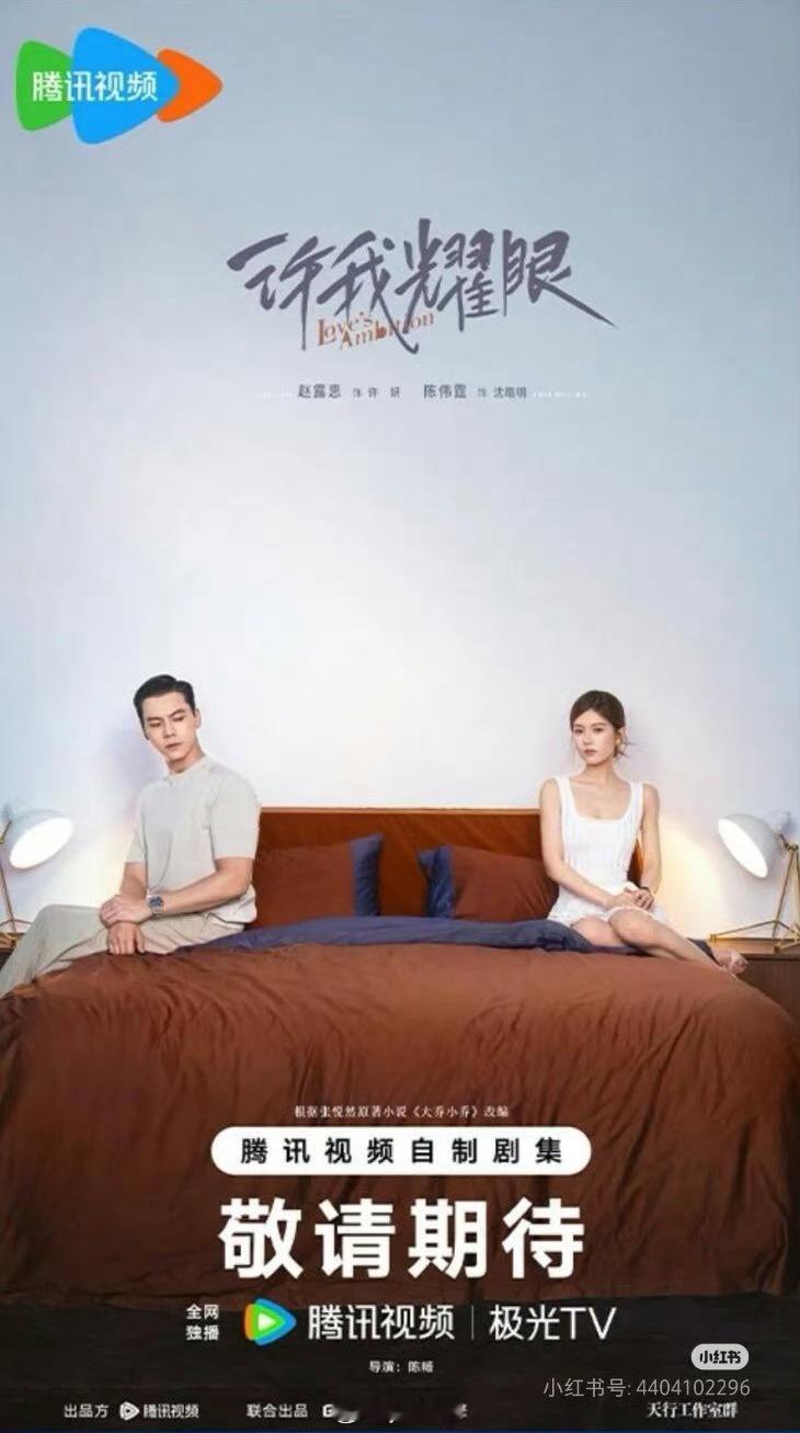 赵露思陈伟霆《许我耀眼》新海报，赵露思八月elle杂志 ​​​