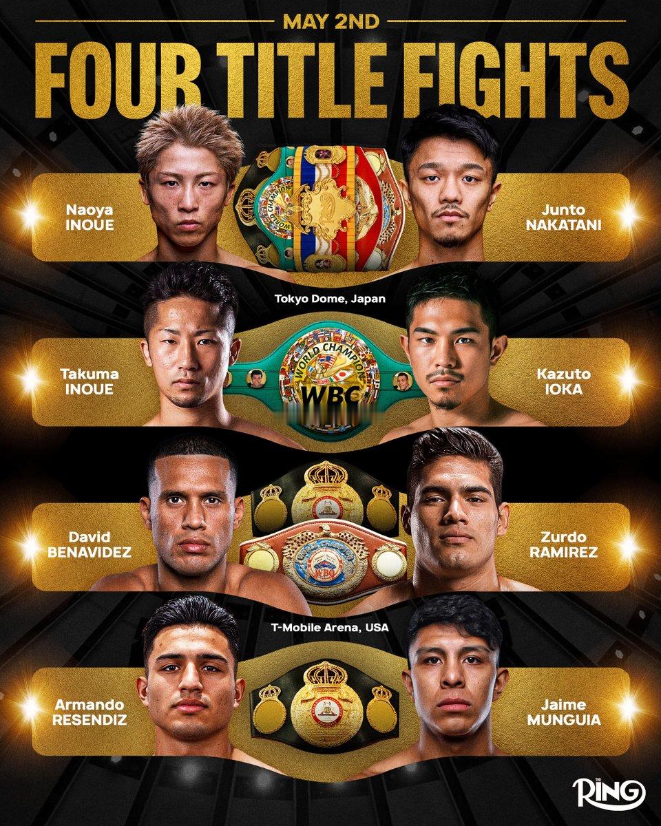 拳坛速递 五一人挤人，不如周末在家看大战！🥊 井上尚弥（Naoya Inoue
