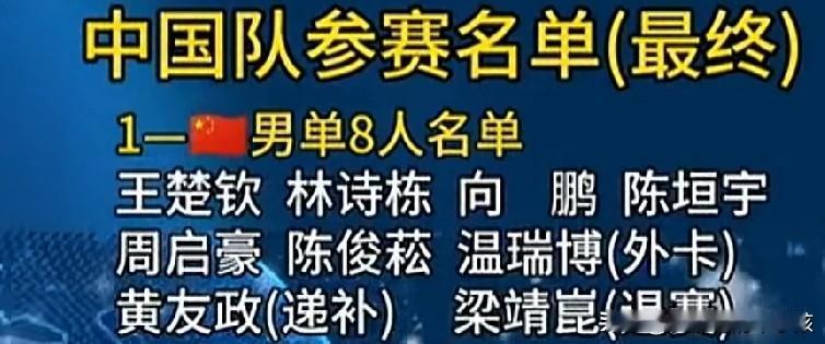 本月的19日，也就是2月19号到3月1号，WTT新加坡大满贯赛就将打响。参加这次