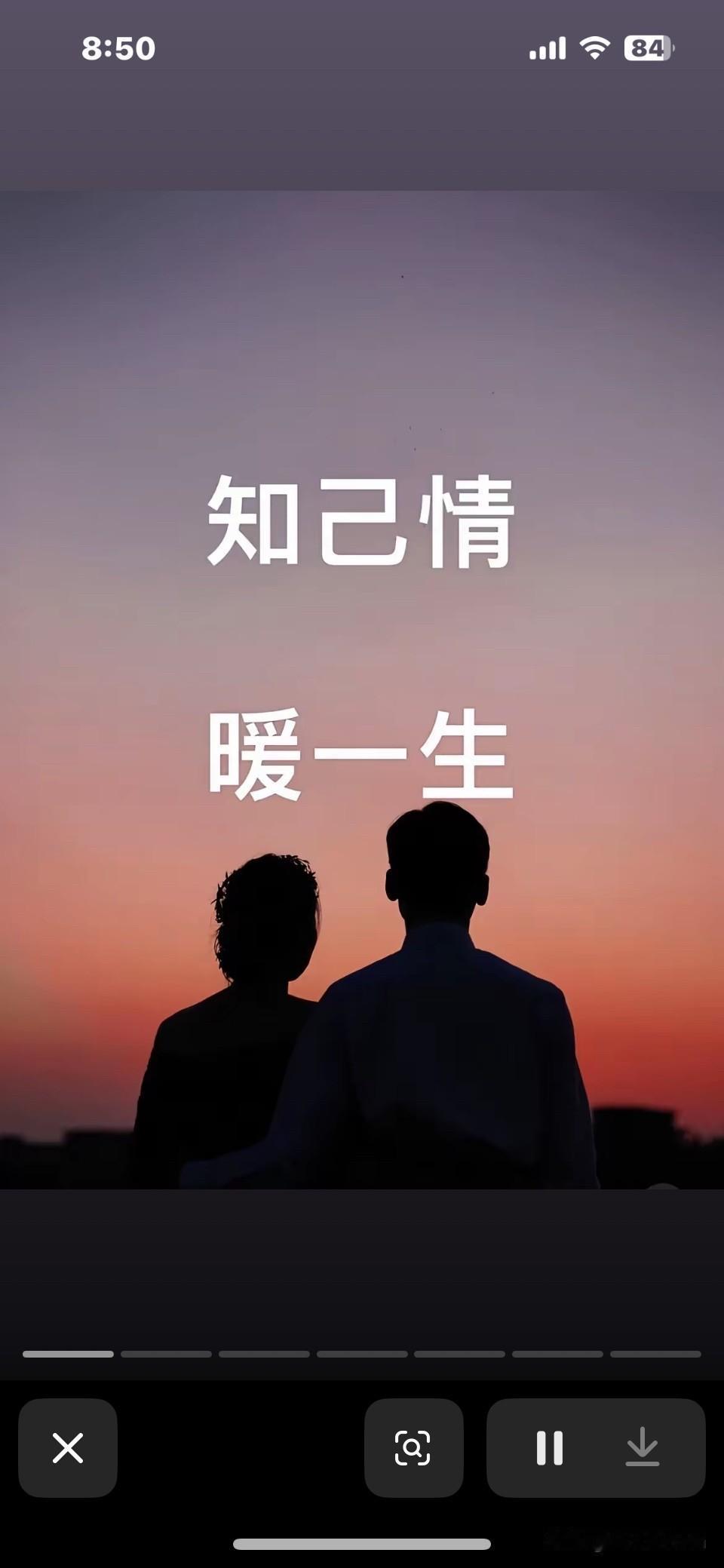 一生知己最难求，
缘分相遇千年修，
彼此珍惜互谦让，
朝暮陪伴共白头。

找相伴