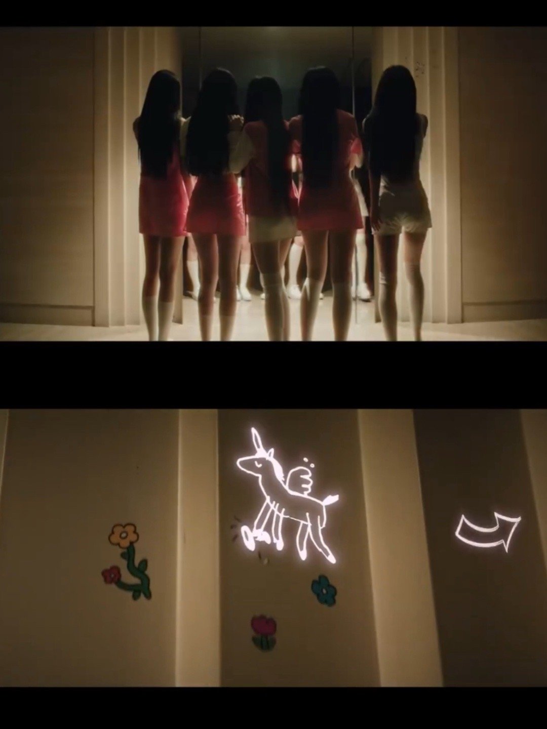 #ILLIT歌曲#Hybe新女团ILLIT歌曲MV各种奇怪的角度 在酒店排排站的