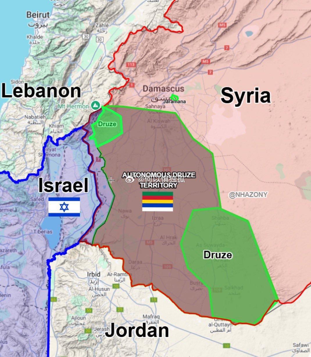 以色列正在建立叙利亚的顿巴斯叙利亚德鲁兹派在以色列的入侵和支持下现已完全控制叙利