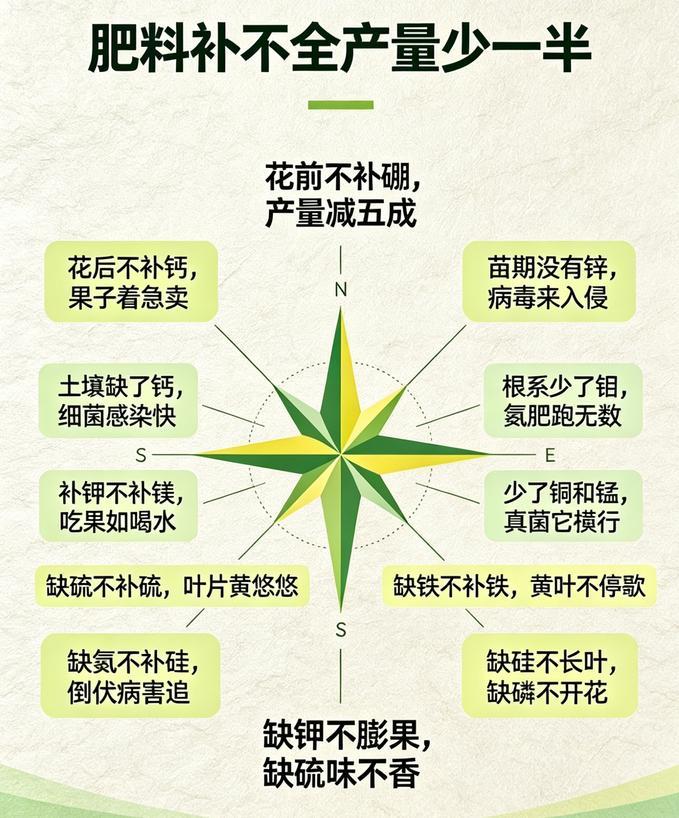 肥料不是撒得越多越好！各元素用对时机，产量提升农作物
你是不是也这样：一袋复合肥