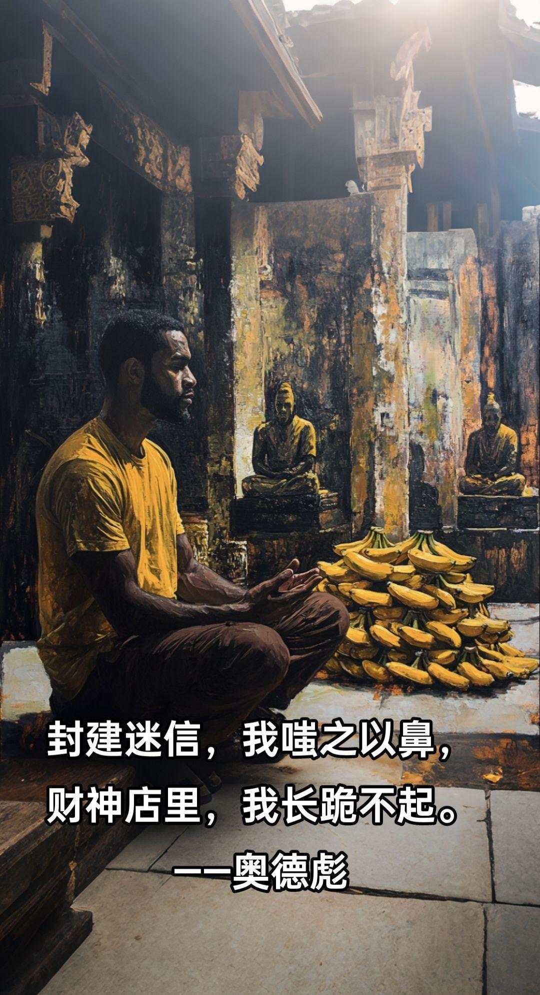 封建迷信，我嗤之以鼻。 