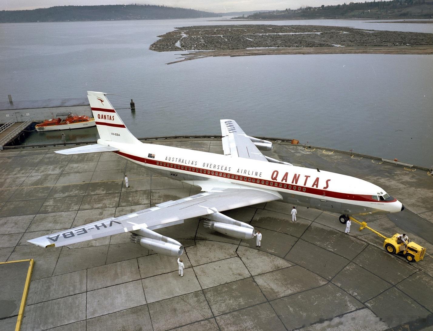 1959年，澳大利亚航空公司（Qantas）接收了首架波音707喷气式客机。这看