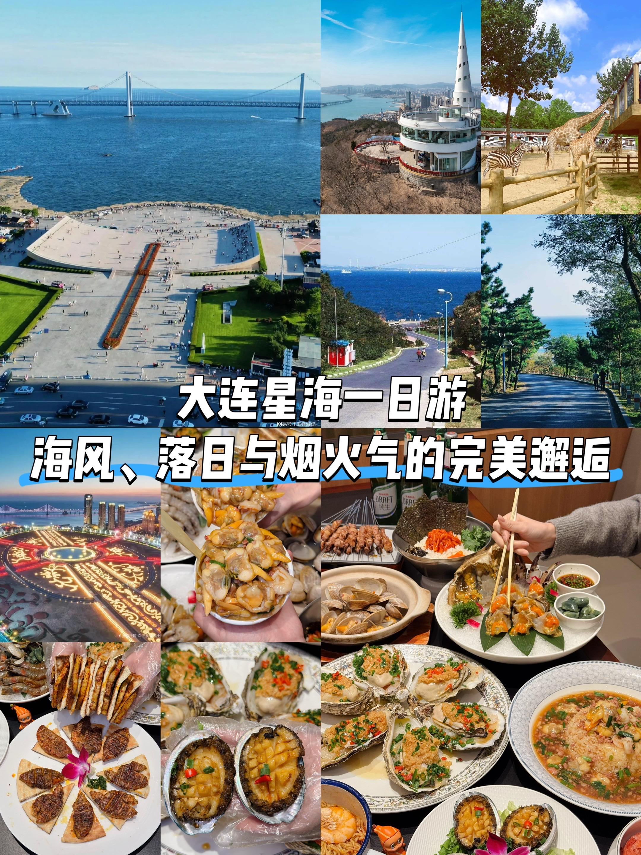来大连，这么玩真的太爽了…大连星海一日游｜海风、落日与烟火气的完美邂逅...