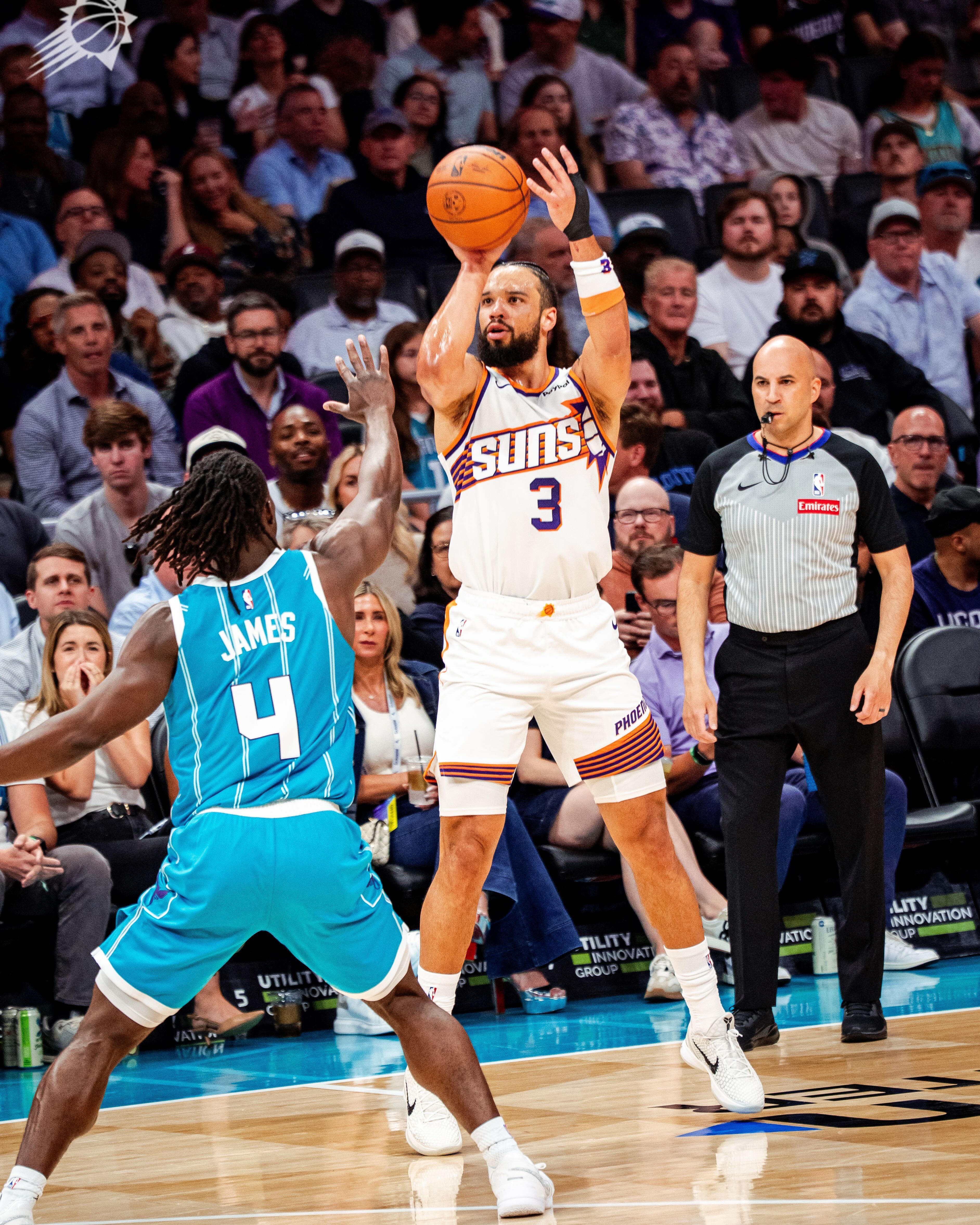 狄龙三分命中后高难度中投也打进，连得5️⃣分菲尼克斯太阳 ｜旭日东升 ｜ 太阳v