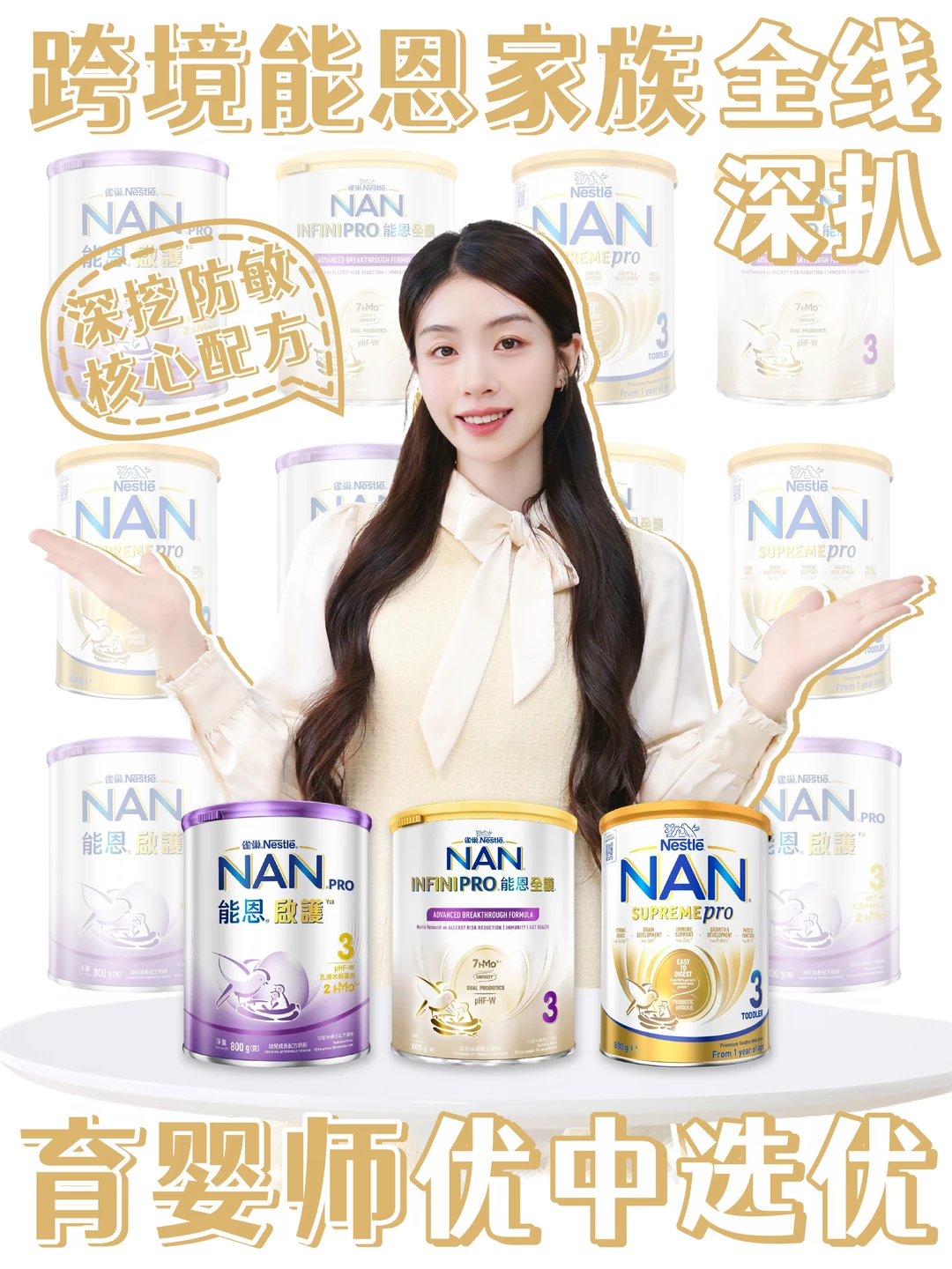 宝宝防敏指南针，跨境能恩三款奶粉在线解析