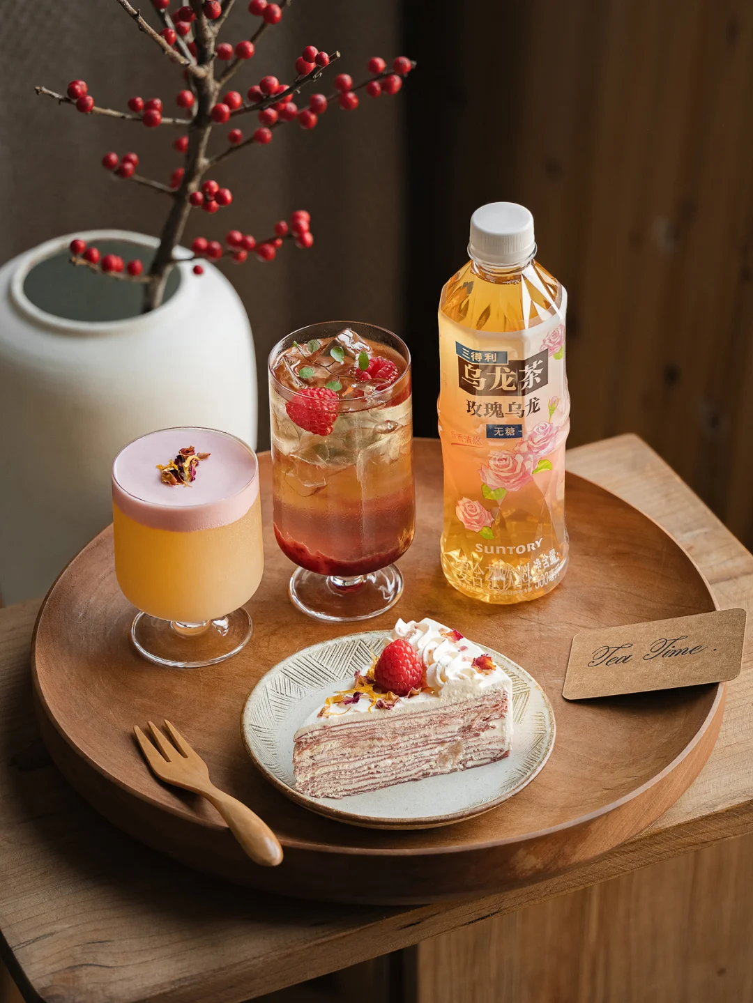 仿佛坠入玫瑰园的下午茶