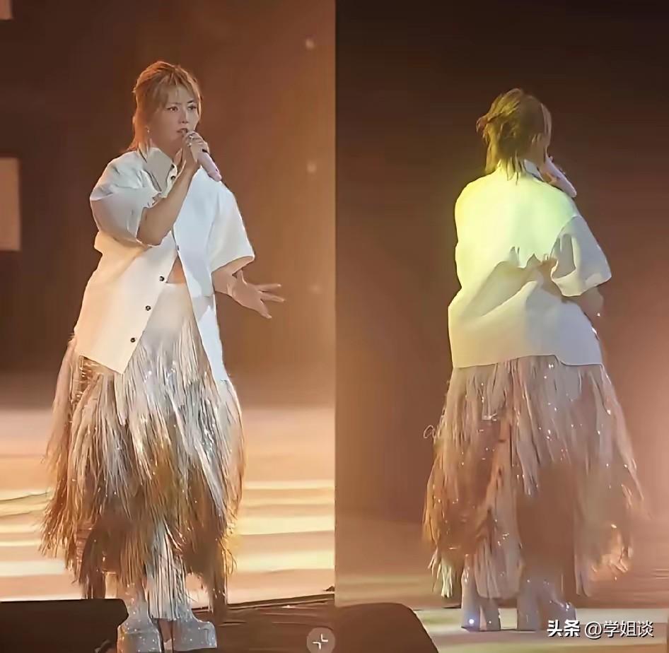 47岁孙燕姿演唱会一出场，
我忍不住打了一个寒颤，
本以为是衣服问题，
后来才发
