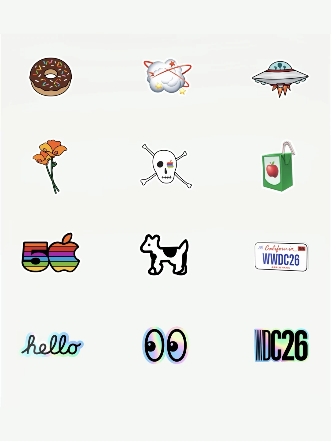 Apple Developer更新，WWDC26 贴纸更新