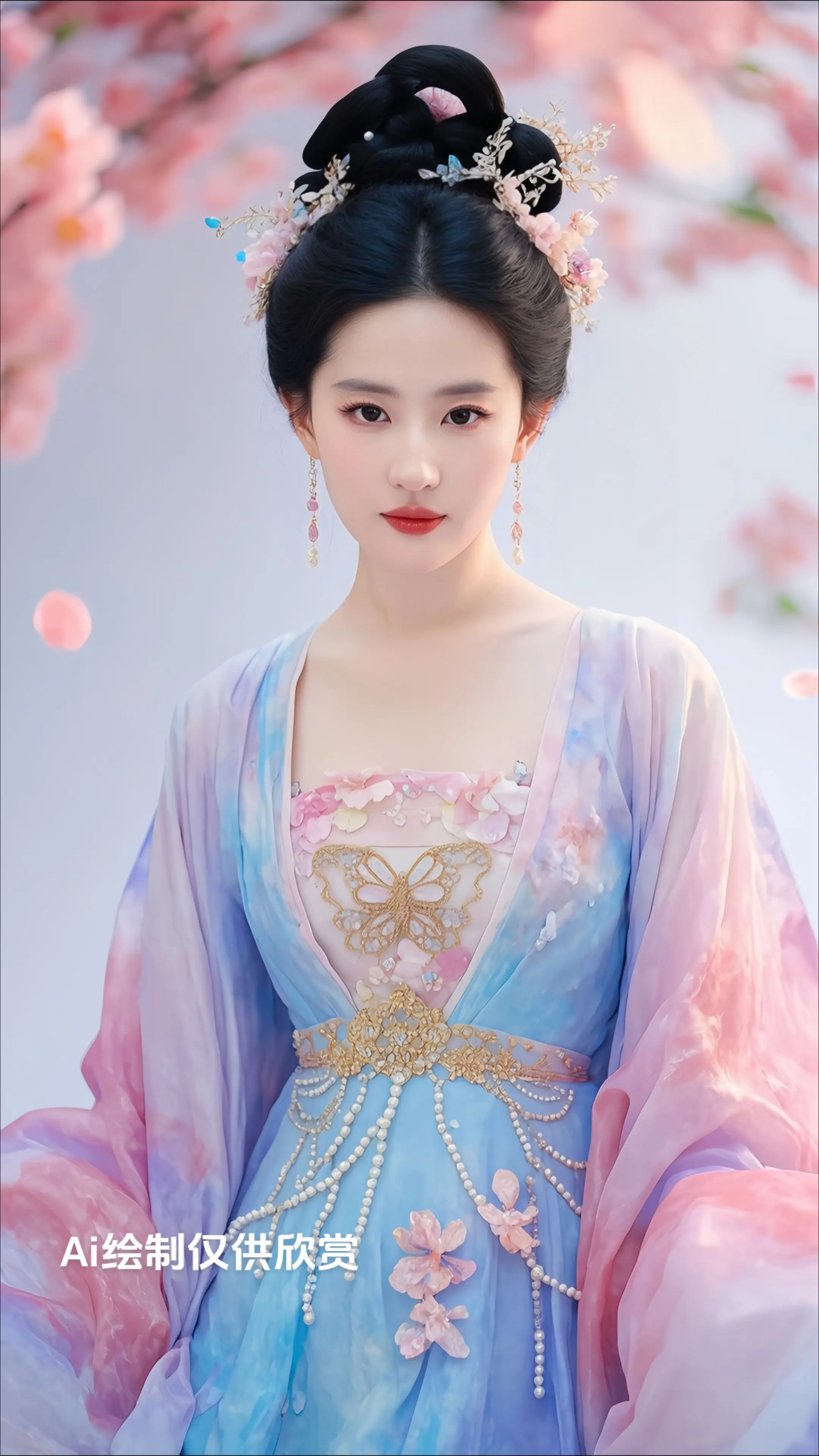 穿上花衣服还是仙气飘飘