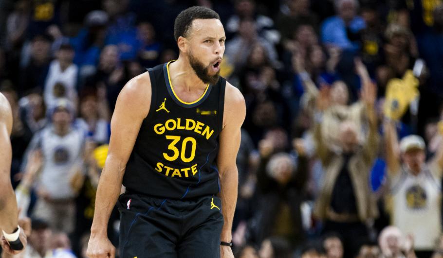 NBA常规赛，勇士客场120-107力克篮网。赛后，库里接受了记者采访。 谈到巴