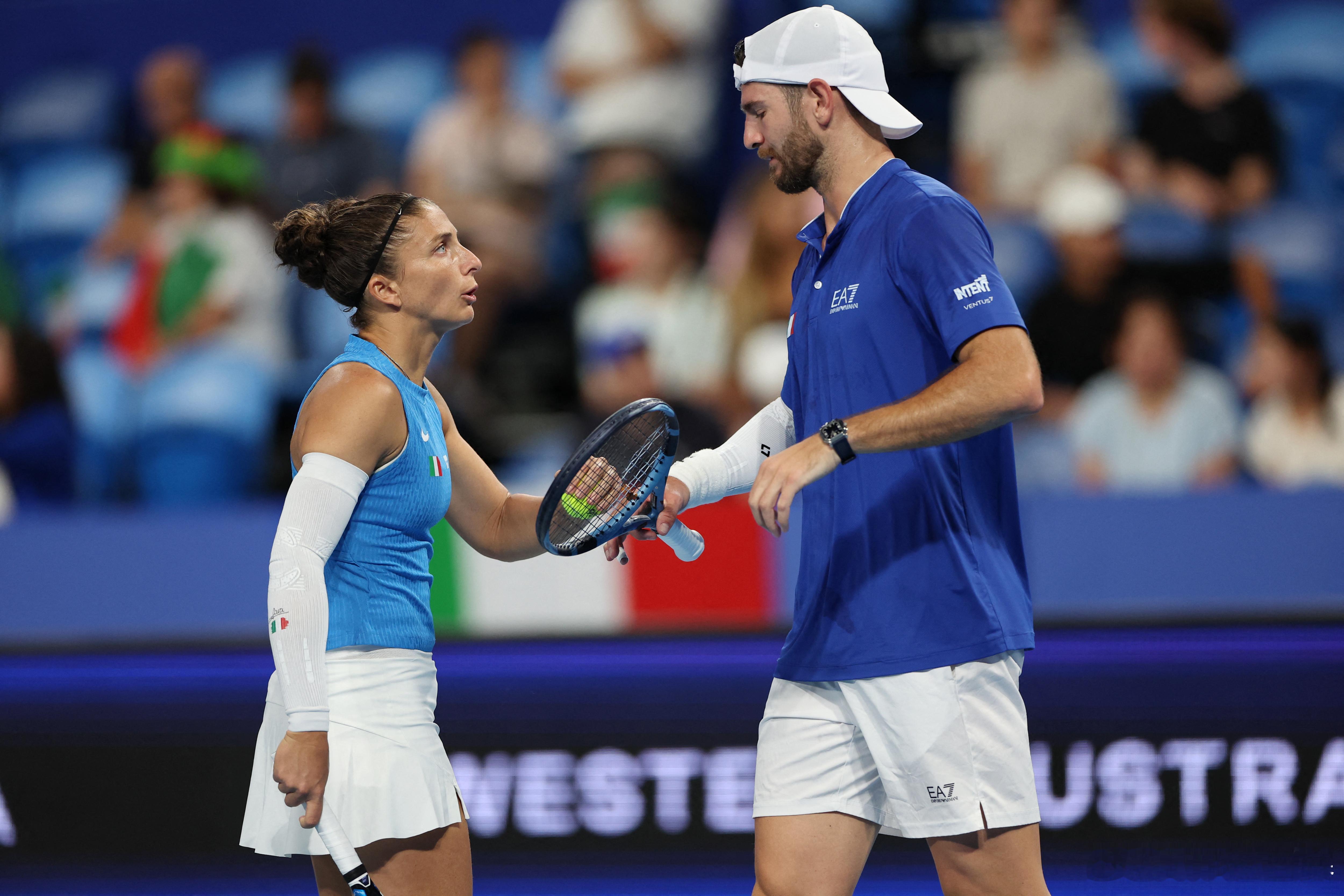 意大利 2-1 法国2026联合杯 珀斯赛区C组意大利vs法国双打决胜，埃拉尼/