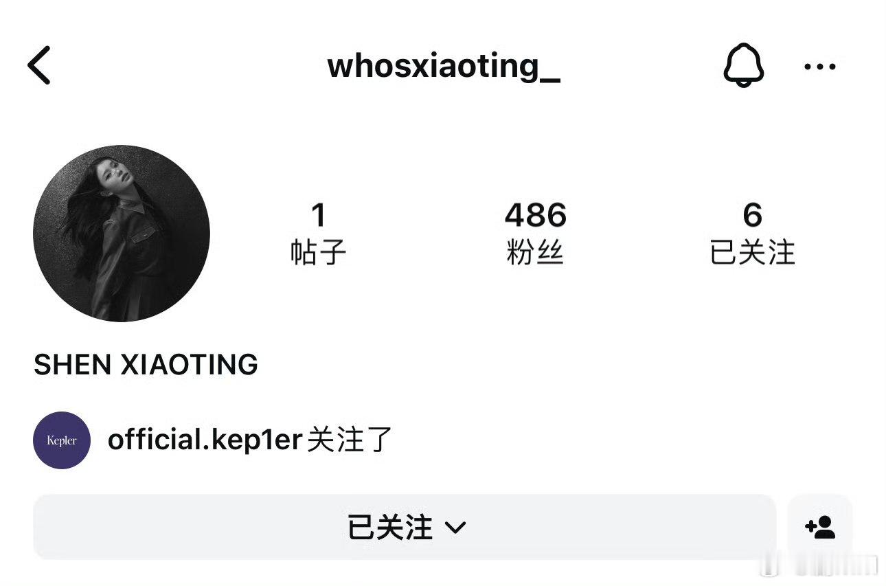 #沈小婷开通Instagram#沈小婷这个ID民，是专属于中国人的拼音暗号哈哈哈