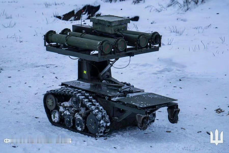 乌克兰制造的无人地面机器人综合体“克朗普斯”（Krampus）配备了四支RPV-