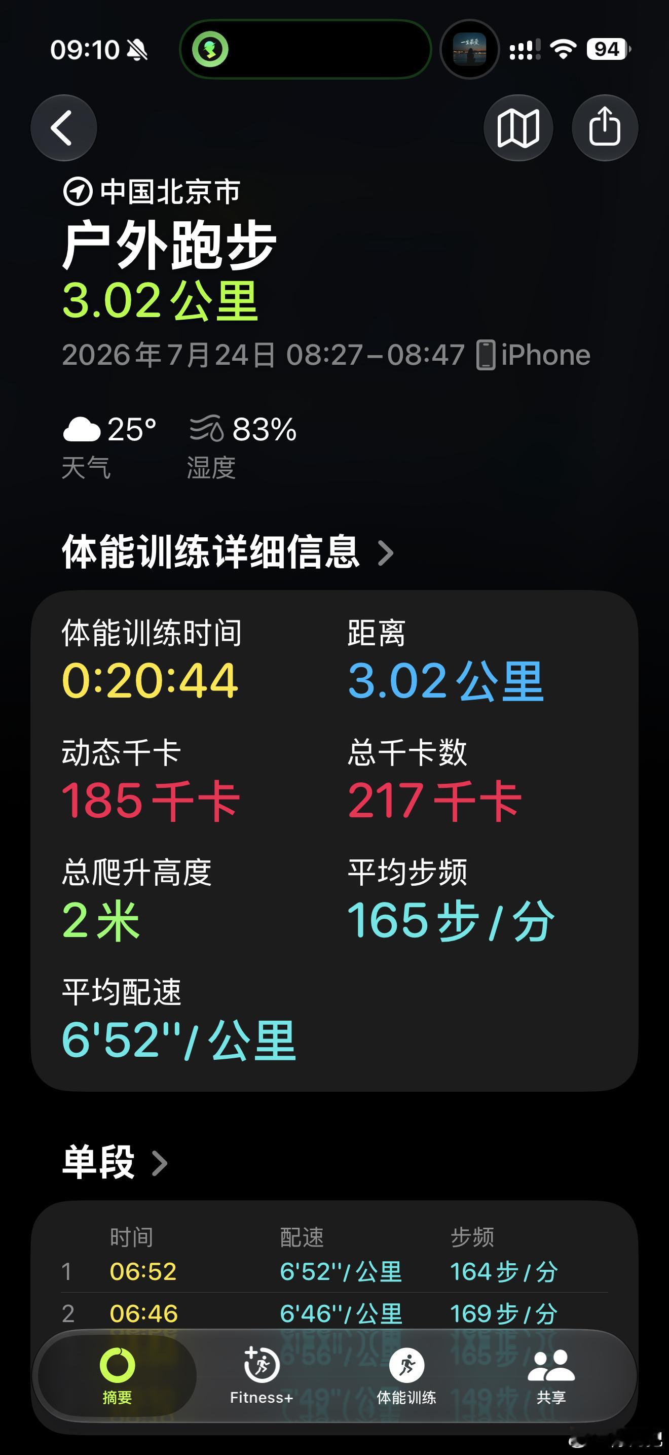 今日超慢跑跑步跑步打卡