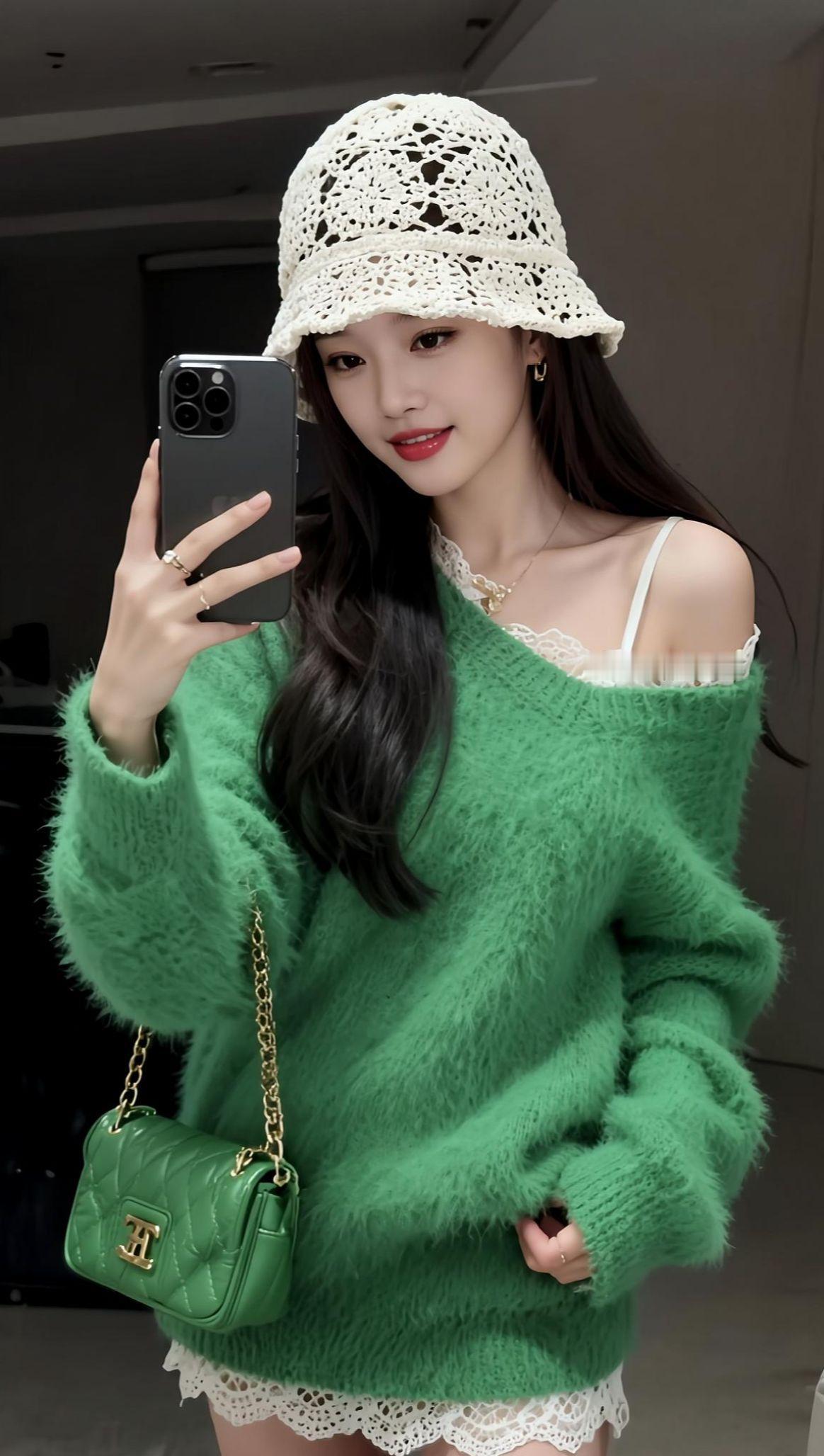 记住了～AI绿调自拍