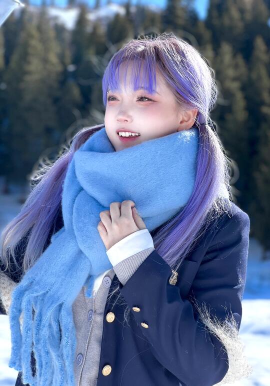 没人告诉我紫发和雪山这么配啊！