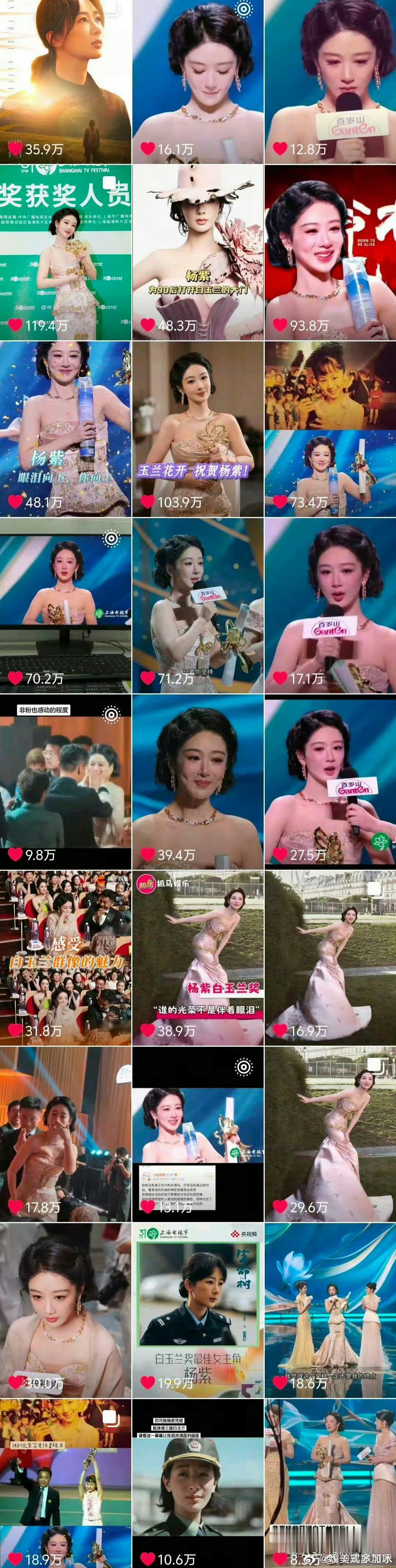 杨紫杨紫获白玉兰视后为何争议难平yz杨紫白玉兰视后 yz杨紫 演员杨紫实至名归 