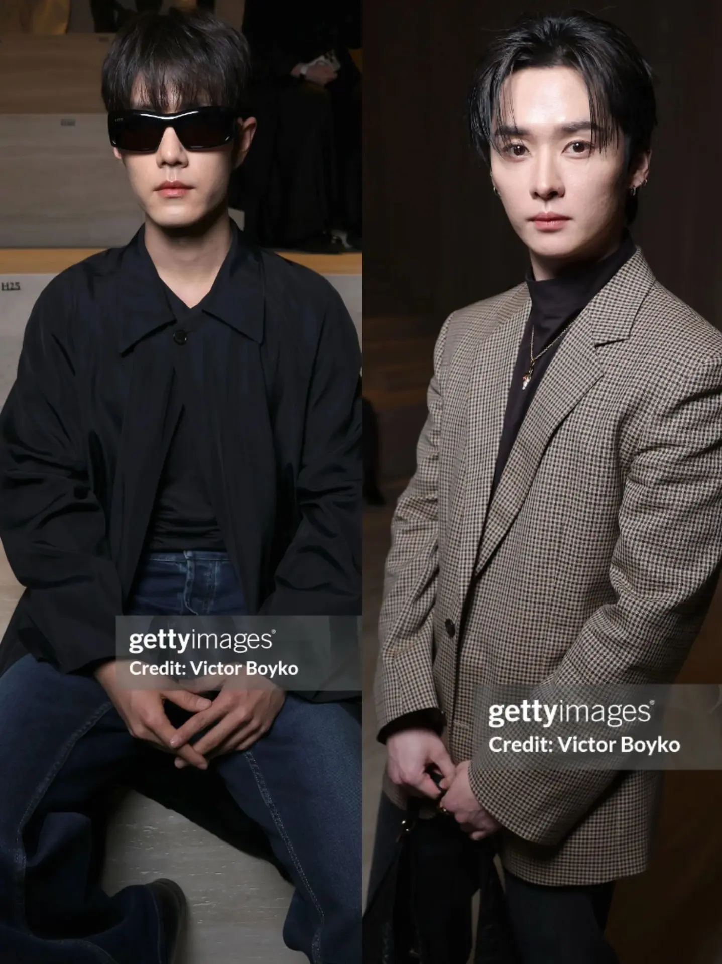 Gucci米兰时装周明星生图。Gucci米兰时装周  宁艺卓 肖战 c...