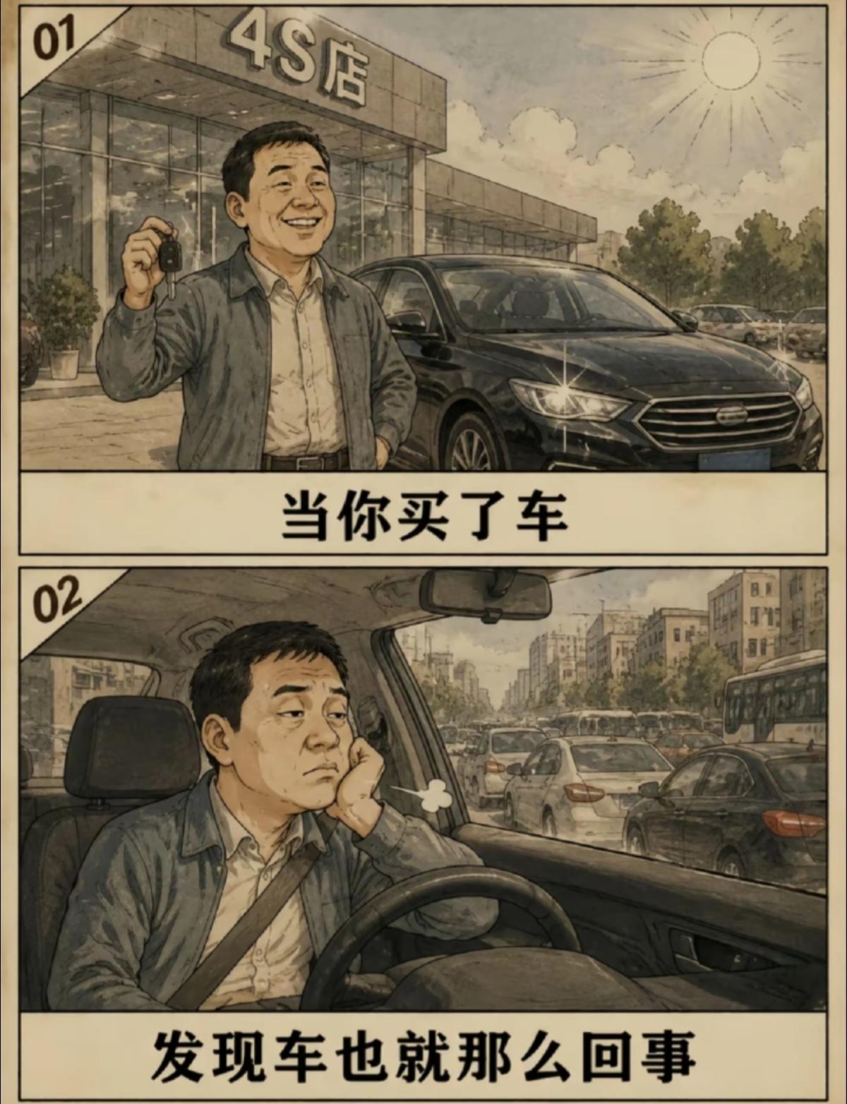 幸福是什么？开奔驰奥迪保时捷还是住大房子？我觉得是开比亚迪。
很多普通人都有着相