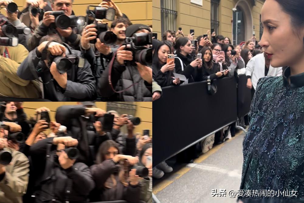 50岁蒋勤勤，米兰时装周封神！
Getty无修怼脸镜头下，下颌线锋利利落，颈痣