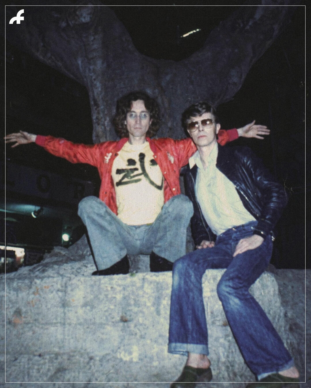 1977，John Lennon和David Bowie在香港 