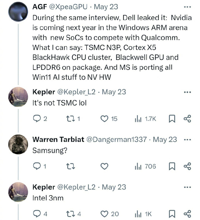 英伟达市值准备起飞了，英伟达的 WoA SoC 将搭载 Arm Coretex-