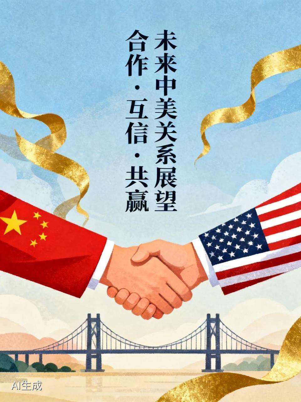 未来中美的关系是加强合作，促进两国的经济交流，当然了，最重要的还是要政治互信。相