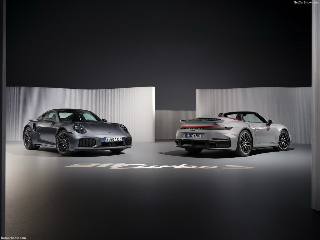 保时捷911 Turbo S越做越强主动式进气格栅➕电动气坝电动化T-Hybri