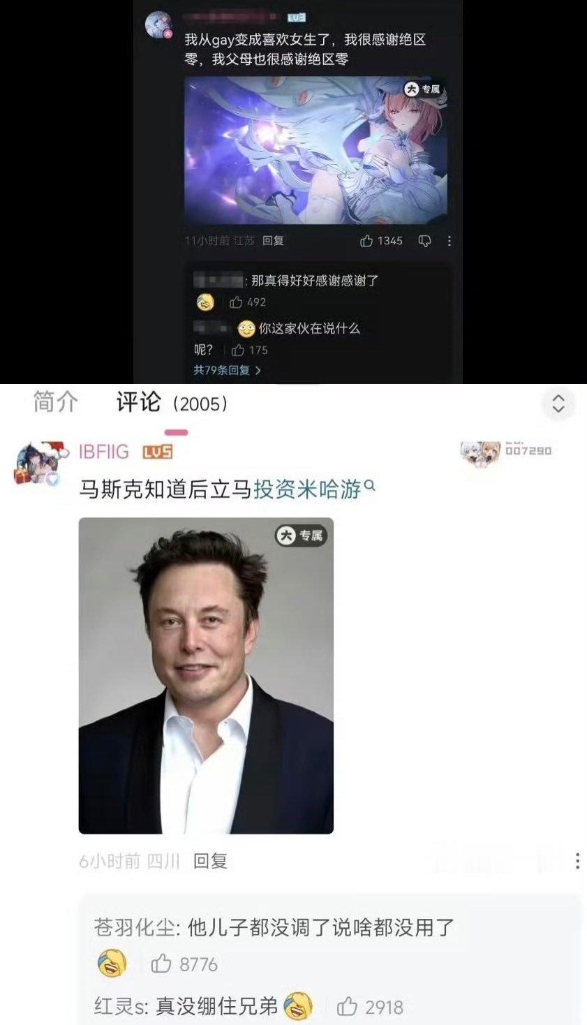 马斯克：没调用的米哈游 