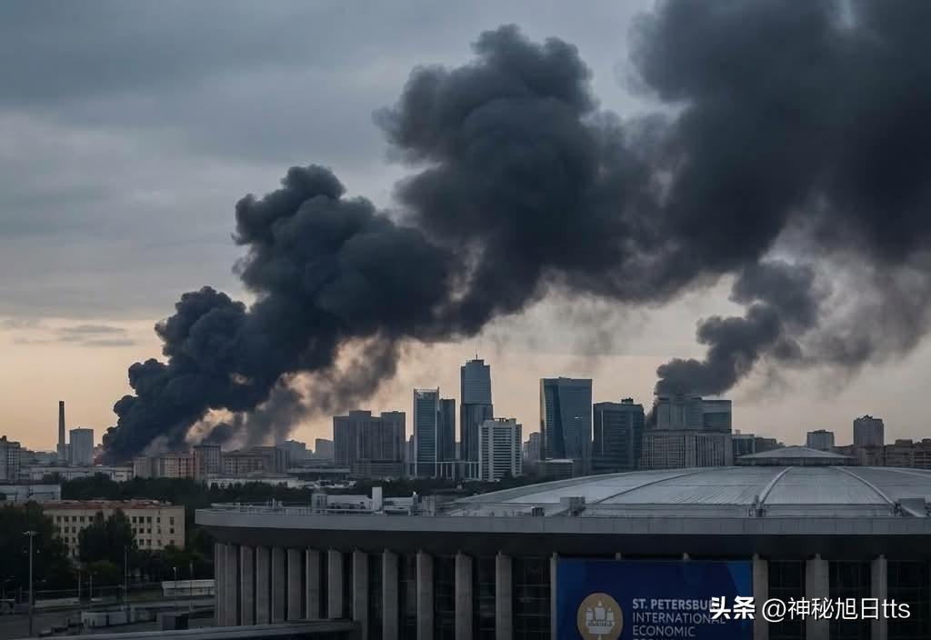 没想到，被称为「普丁版达沃斯」的圣彼得堡国际经济论坛才刚要开幕，迎来的不是满场外
