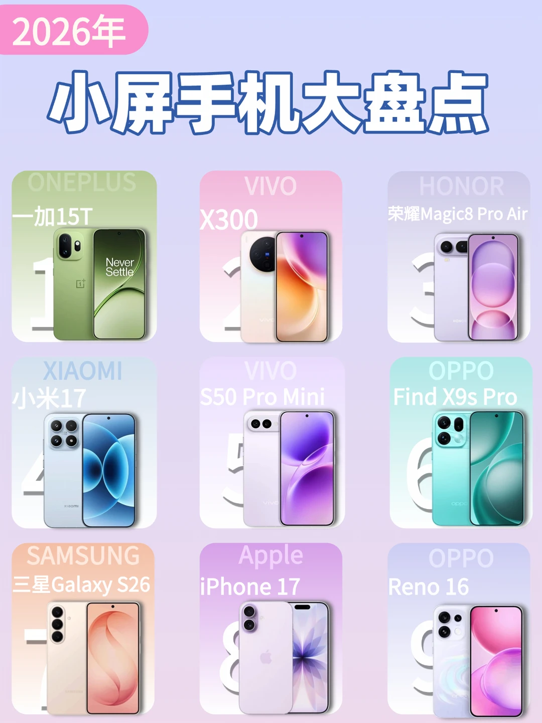 618小屏手机大盘点，闭眼入清单‼️
