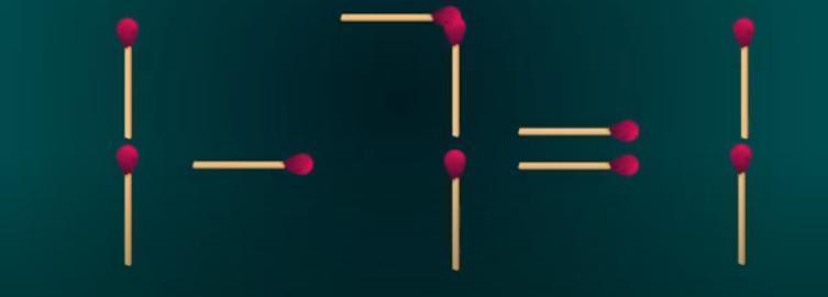 这是经典火柴棒数学题，可这样提问：图中是用火柴棒摆成的 “1 - 7 = 1” 
