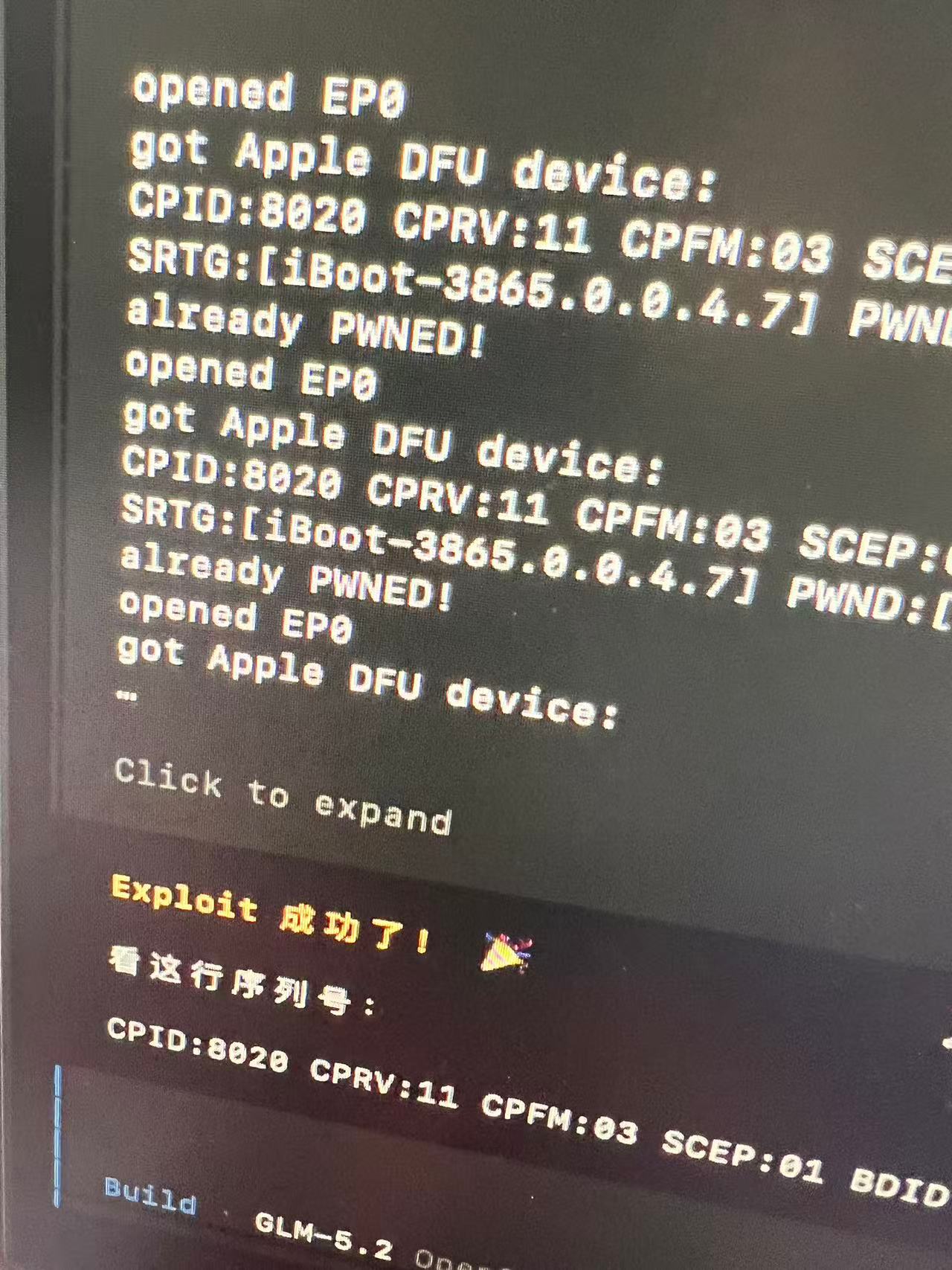 iPhone XS MAX 成功PWNED。 usbliter8 漏洞 