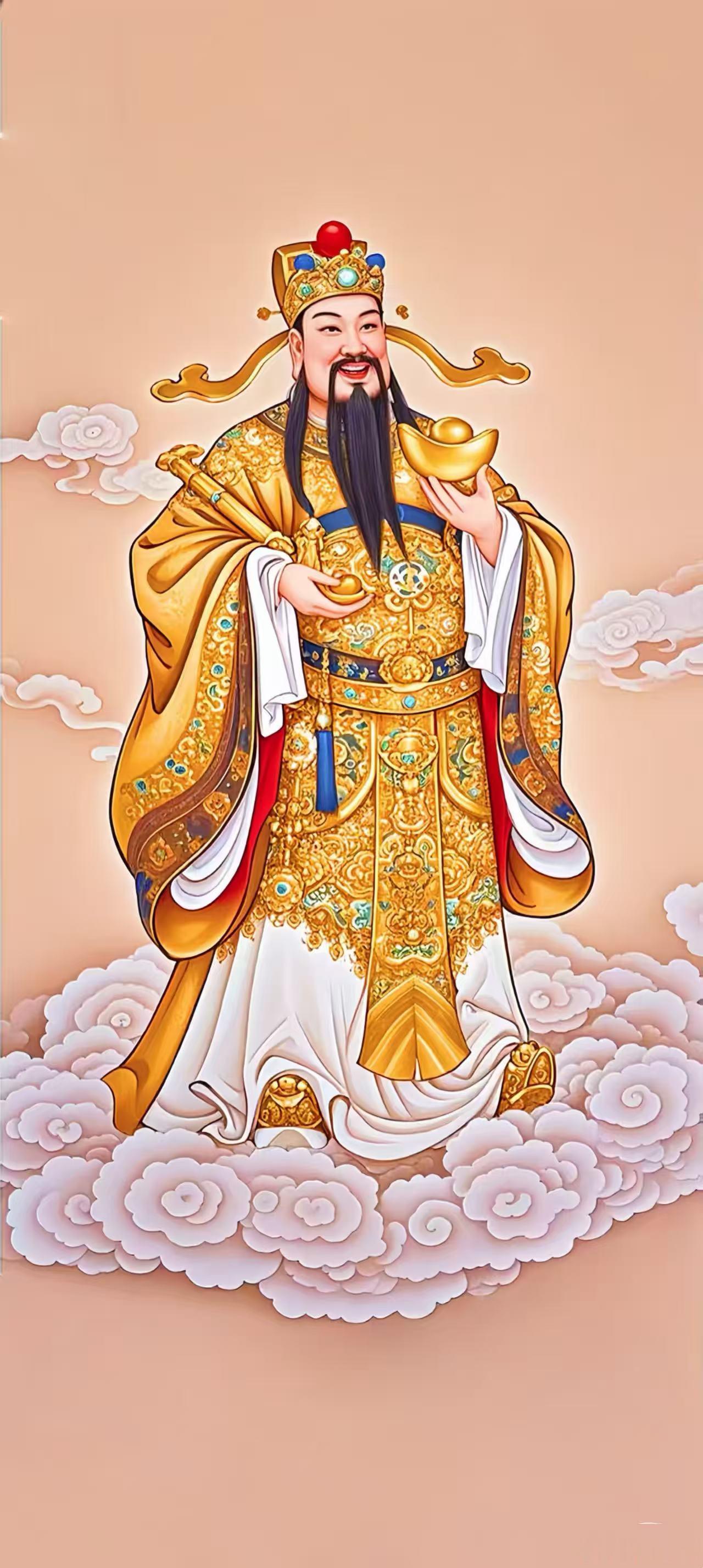 财神到，福运照，吉星高照，财源滚滚。愿五路财神护佑，日进斗金，生意兴隆，四季发财