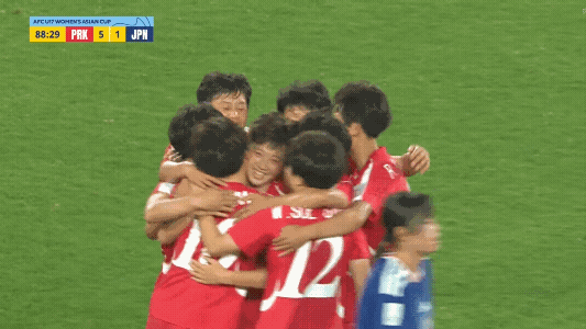 朝鲜U17女足又进一个，比分5：1领先日本女足，这比赛应该是日本女足在亚洲最近这
