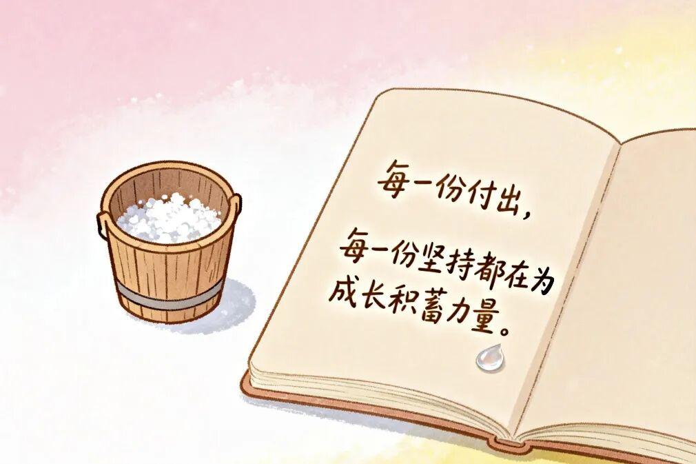 每日金句打卡签到每一份付出，每一份坚持都在为成长积蓄力量[赞]