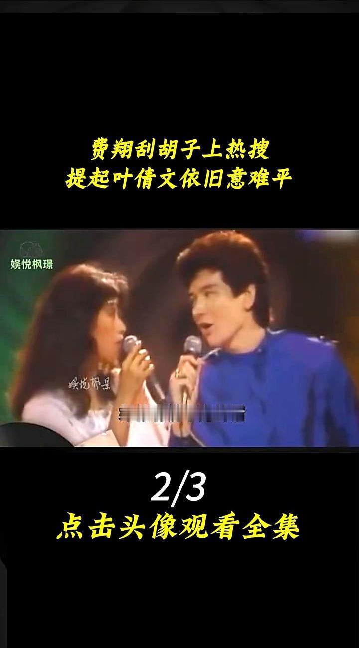 费翔在台上高喊“叶倩文是我的”，他妈在台下就把人赶出了家门。
 
前脚刚把叶倩文