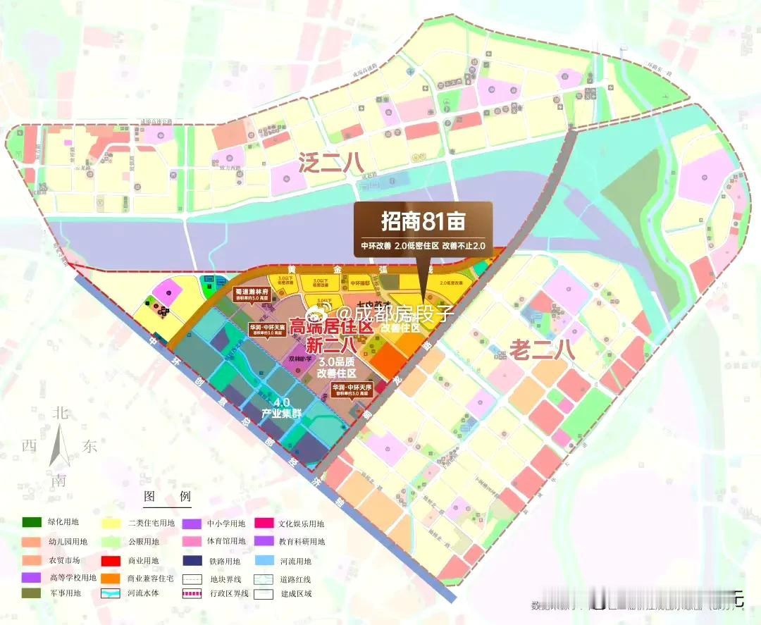 不存在什么老二八新二八，蜀龙路以东叫理工大就行了。