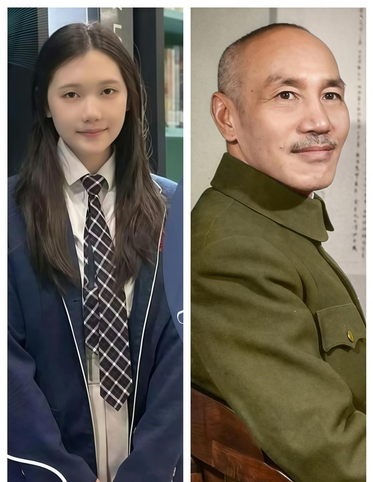 2023 年，恰逢宋美龄逝世二十周年，举办了追思会，蒋家第五代后人蒋得聆身穿黑色