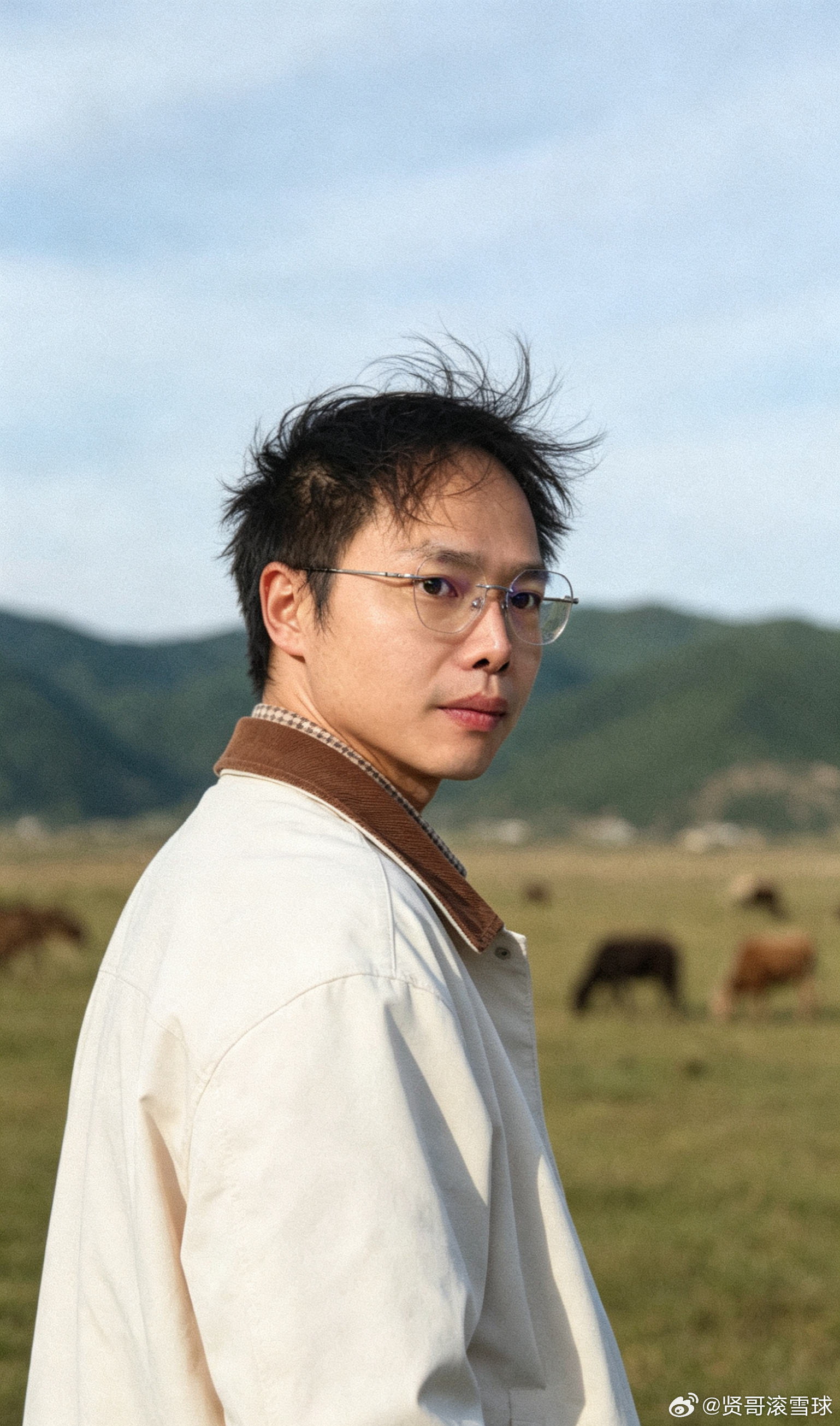 这张照片用来做头像。 
