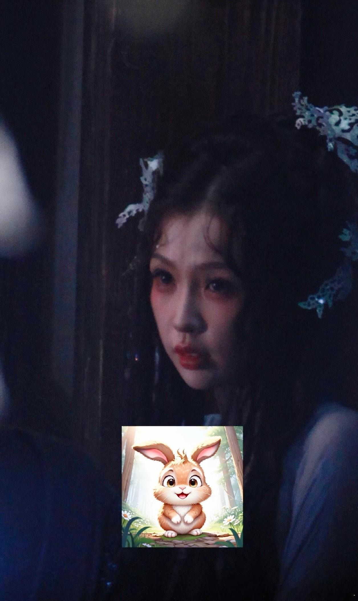 睡前看到盼盼新头饰好漂亮～ 
