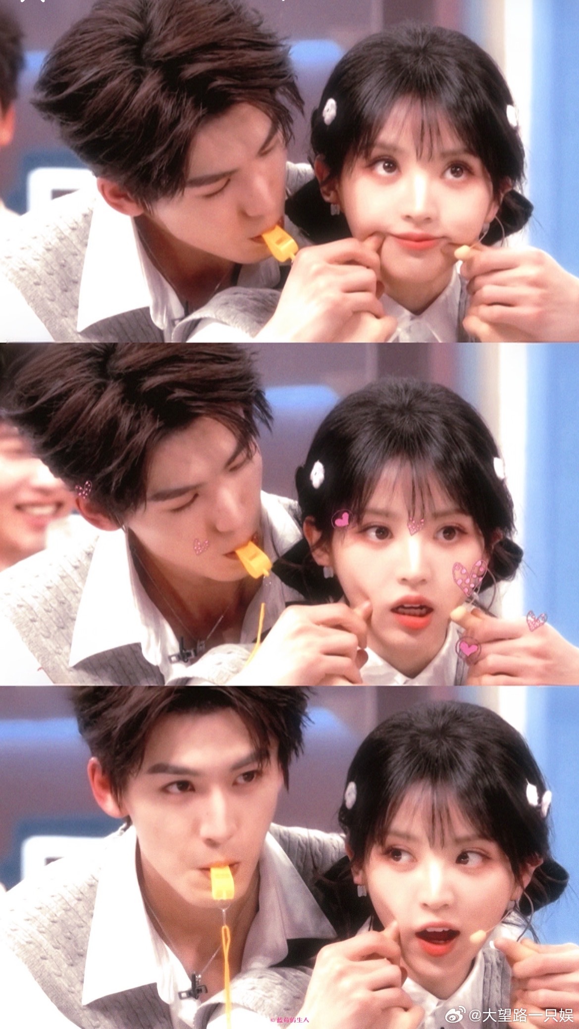 磕上她们如呼吸一样简单，这张照片给剧cp粉当壁纸再合适不过了！张凌赫田曦薇挑衅经