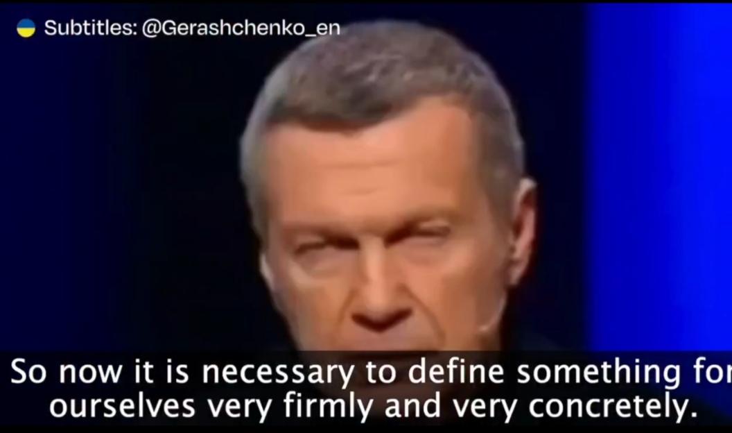 俄罗斯著名宣传员，电视节目主持人弗拉基米尔·索洛维耶夫确实在最近的节目中公开建议