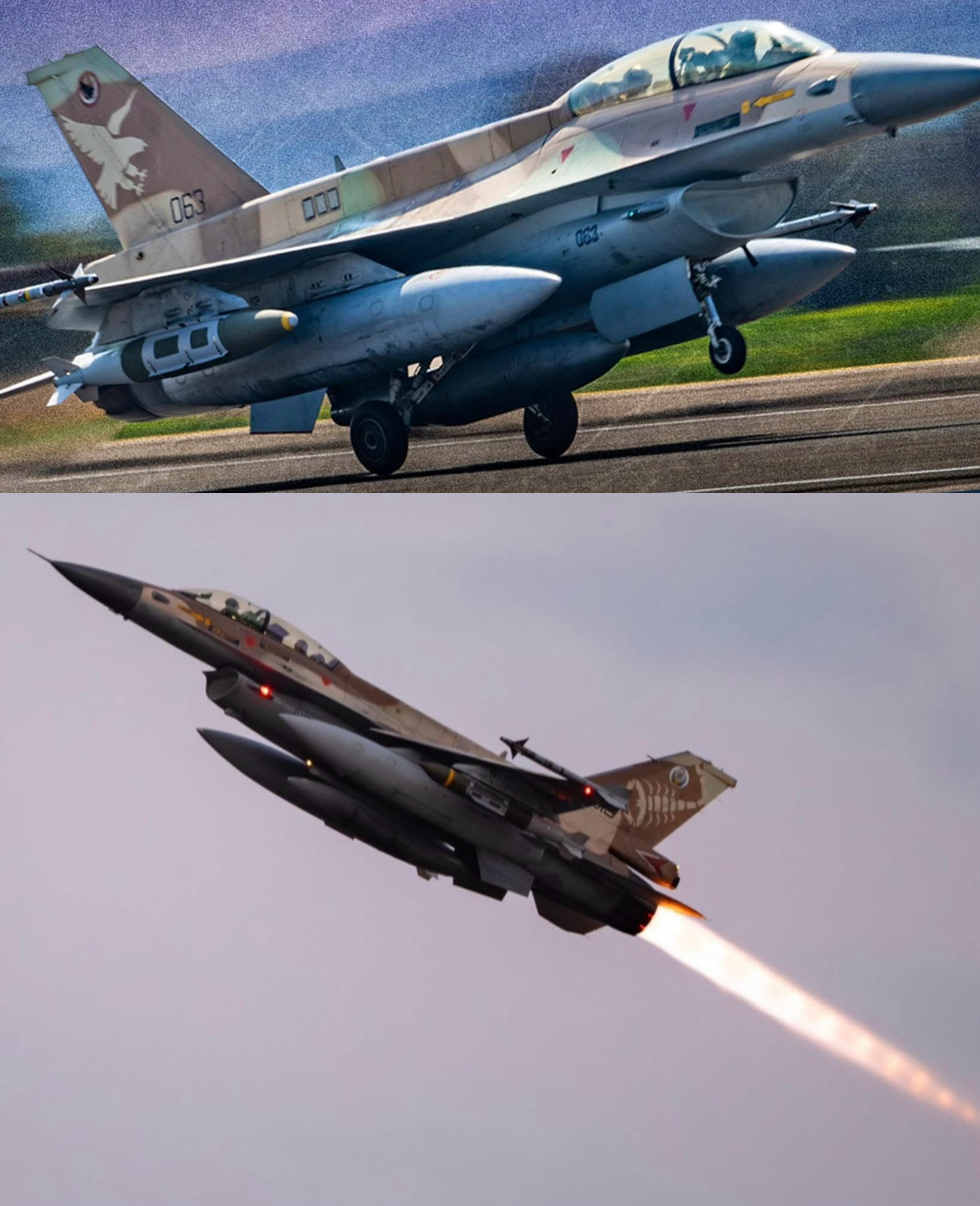 “怒吼雄狮”行动中的以色列空军（IAF）第109“山谷/谷地”中队F16D第10