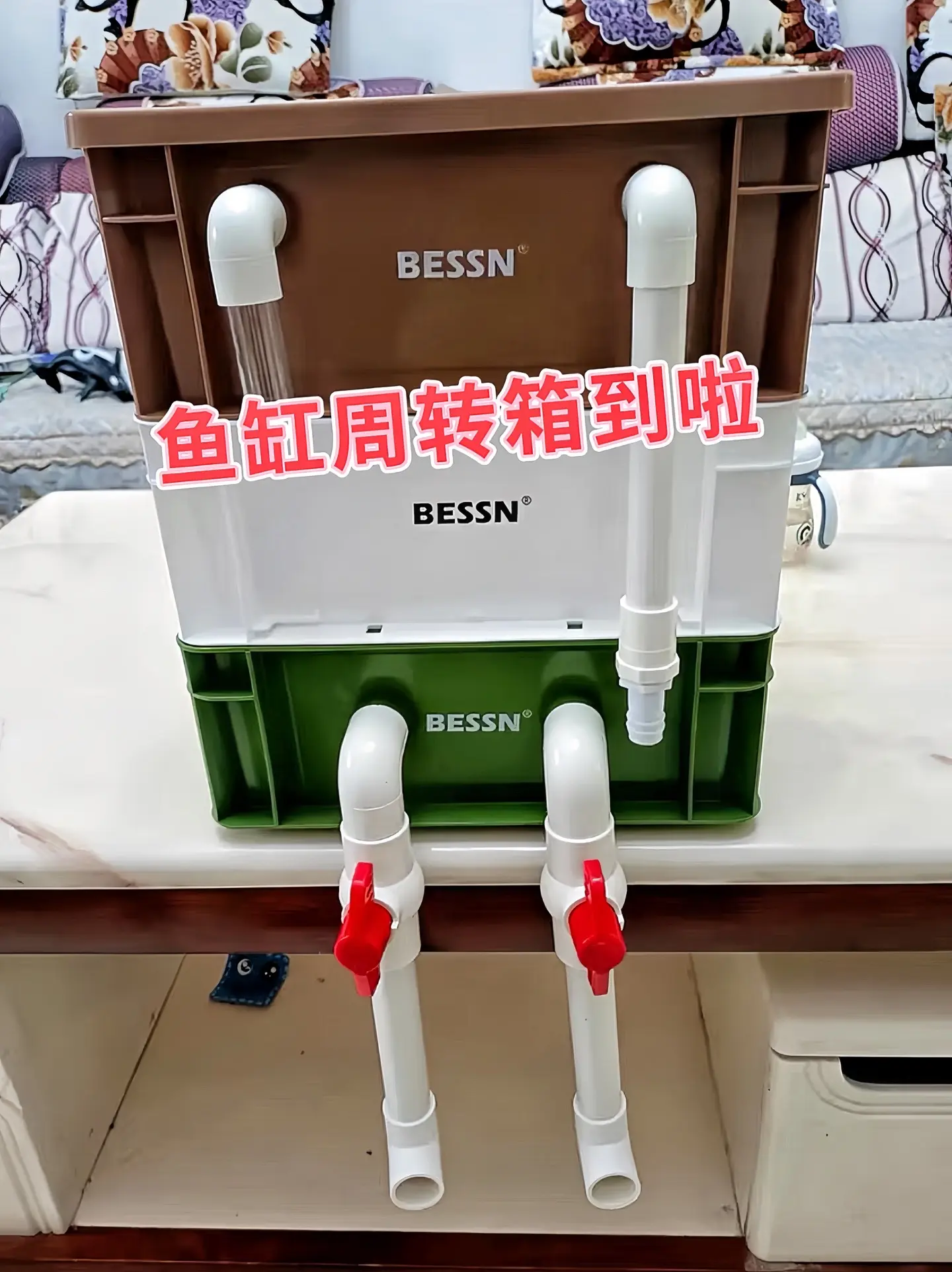 哥哥们，大滤仓的周转箱来啦，BE食品级材质无毒无味更安全不伤鱼，安装也...